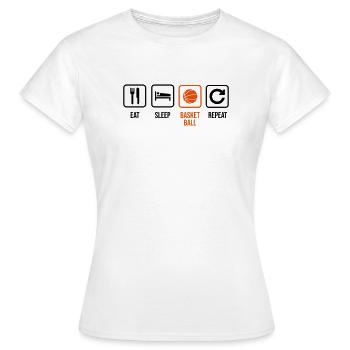 Basketballer - Frauen T-Shirt - Weiß - Vorne - AI Model Female 172 dark (172cm)