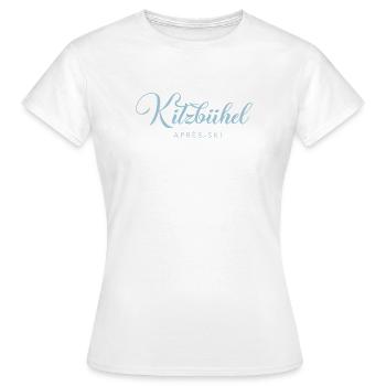 KITZBÜHEL Apres-Ski Austria Österreich - T-shirt Femme - blanc - Devant - AI Model Female 172 dark (172cm)