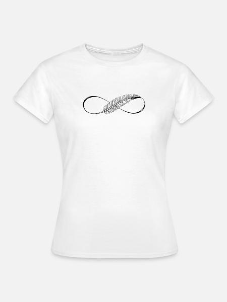Lignes mignonnes Infinity Spring - T-shirt Femme - blanc