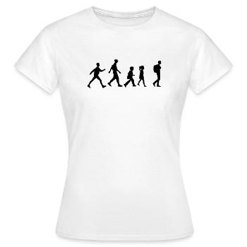 Wandergruppe oder -verein, Familienwandern - Frauen T-Shirt - Weiß - Vorne - AI Model Female 172 dark (172cm)