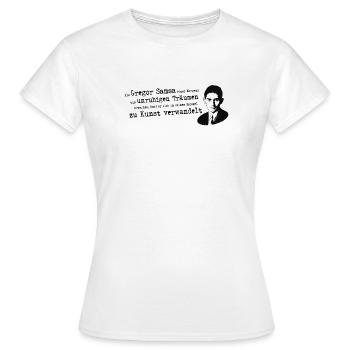 Franz Kafka-Beuys | Transformation Gregor Samsa Art - T-shirt Femme - blanc - Devant - AI Model Female 172 dark (172cm)