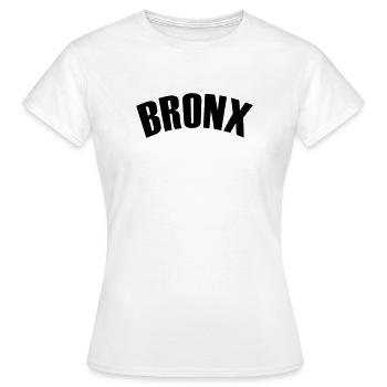 bronx shirt - Frauen T-Shirt - Weiß - Vorne - AI Model Female 172 dark (172cm)