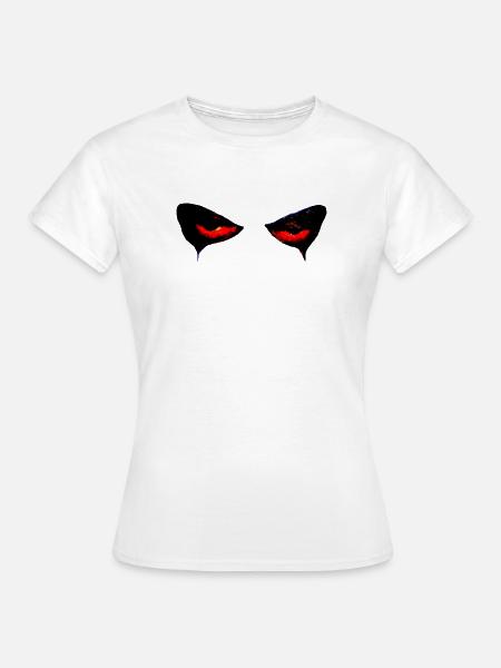 Halloween Kürbisfratze - Frauen T-Shirt - Weiß