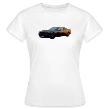 US Car - Women's T-Shirt - white - Front - AI Model Female 172 dark (172cm)
