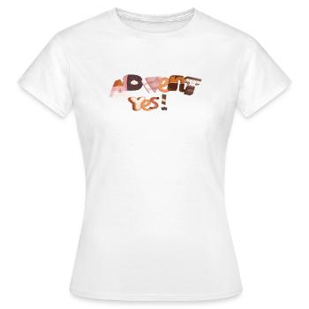 Lettres de l’Avent en sucre - T-shirt Femme - blanc - Devant - AI Model Female 172 dark (172cm)