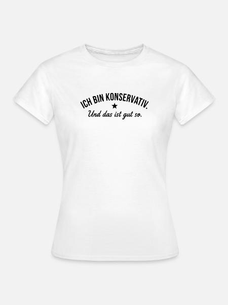 conservateur - T-shirt Femme - blanc