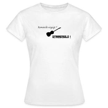 Solo de guitare romantique - T-shirt Femme - blanc - Devant - AI Model Female 172 dark (172cm)