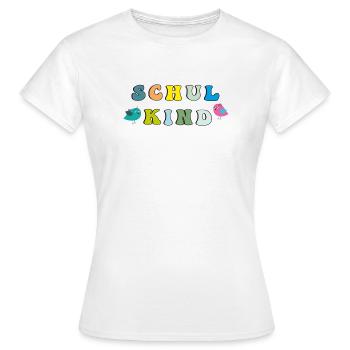 Écolier - T-shirt Femme - blanc - Devant - AI Model Female 172 dark (172cm)