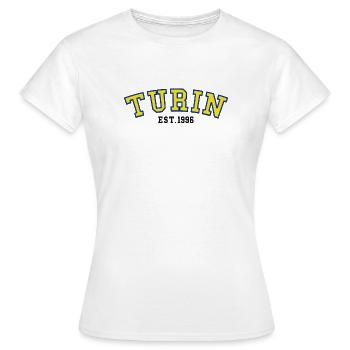 Turin gegründet 1996 - Frauen T-Shirt - Weiß - Vorne - AI Model Female 172 dark (172cm)