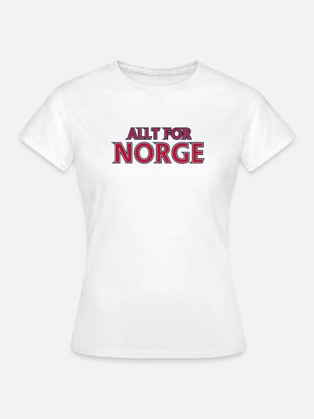 Norwegens Retro-Emblem - Frauen T-Shirt - Weiß