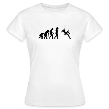 Geschenkidee für die Bouldererin mit Sportklettern - Frauen T-Shirt - Weiß - Vorne - AI Model Female 172 dark (172cm)