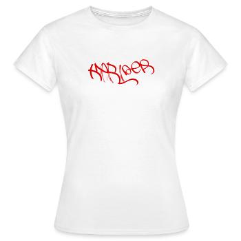 Le jour le plus beau du monde sur un T-shirt graffiti - T-shirt Femme - blanc - Devant - AI Model Female 172 dark (172cm)
