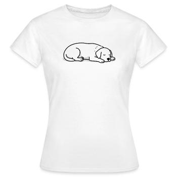 Sleeping Cats Silhouette - Women's T-Shirt - white - Front - AI Model Female 172 dark (172cm)