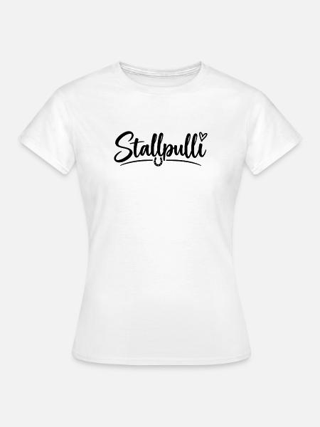 Stallpulli - Pferd - Reiterin - Stall - Pullover - Frauen T-Shirt - Weiß