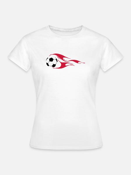 Fußball - Frauen T-Shirt - Weiß