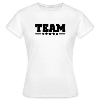 team - T-shirt Femme - blanc - Devant - AI Model Female 172 dark (172cm)