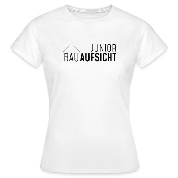 Junior Bauaufsicht mit Haus! - Frauen T-Shirt - Weiß - Vorne - AI Model Female 172 dark (172cm)