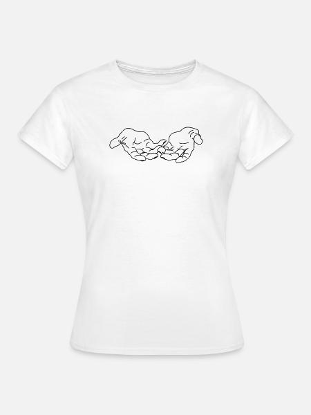 Hände geben - Frauen T-Shirt - Weiß
