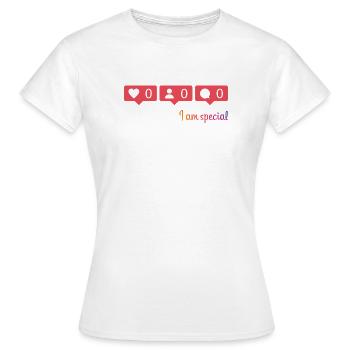 likes - Frauen T-Shirt - Weiß - Vorne - AI Model Female 172 dark (172cm)