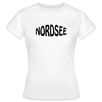 NORDSEE - Frauen T-Shirt - Weiß - Vorne - AI Model Female 172 dark (172cm)