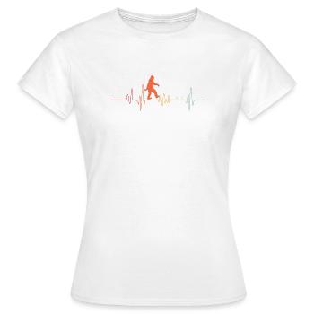 Bigfoot Sasquatch Cache-cache Dictons - T-shirt Femme - blanc - Devant - AI Model Female 172 dark (172cm)