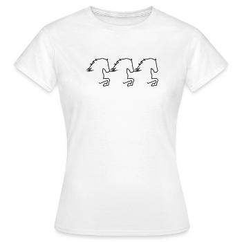 Tölter Trio - T-shirt Femme - blanc - Devant - AI Model Female 172 dark (172cm)
