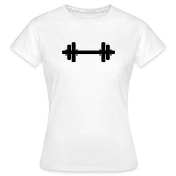 Haltère - T-shirt Femme - blanc - Devant - AI Model Female 172 dark (172cm)