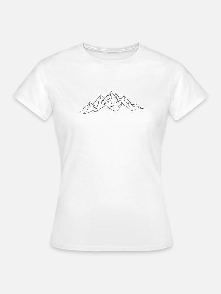 Gebirge - Frauen T-Shirt - Weiß