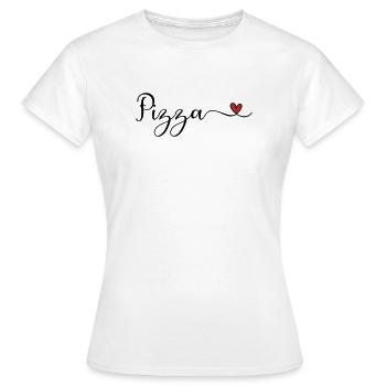 Pizza Heart - Women's T-Shirt - white - Front - AI Model Female 172 dark (172cm)
