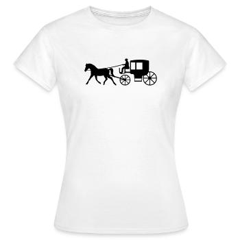 entraîneur - T-shirt Femme - blanc - Devant - AI Model Female 172 dark (172cm)