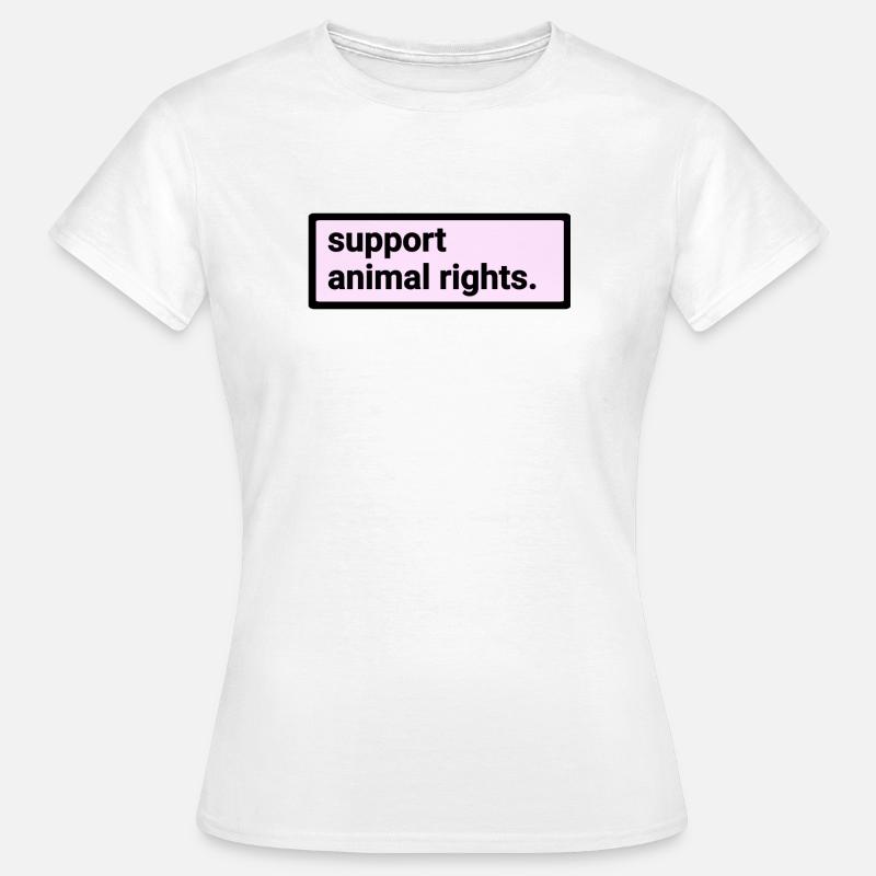 Animal Rights Support - Women's T-Shirt - white