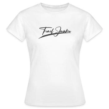Trail Junkie - Frauen T-Shirt - Weiß - Vorne - AI Model Female 172 dark (172cm)