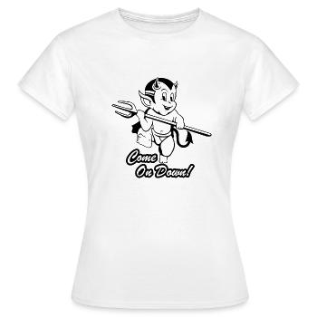 Humour et enfer - T-shirt Femme - blanc - Devant - AI Model Female 172 dark (172cm)