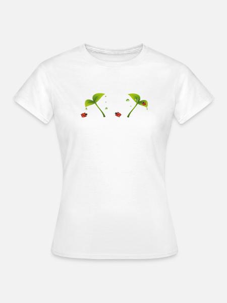 Marienkäfer - Frauen T-Shirt - Weiß