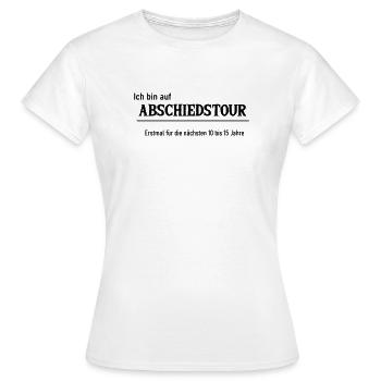 Tournée d’adieu - T-shirt Femme - blanc - Devant - AI Model Female 172 dark (172cm)