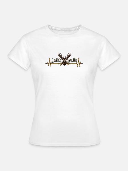 Jagdpuls Herz - Frauen T-Shirt - Weiß