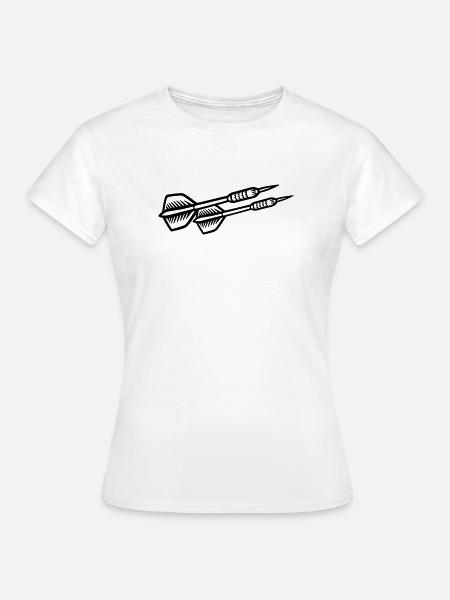 Dartpfeile Symbol - Frauen T-Shirt - Weiß