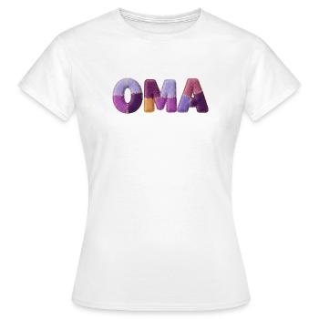 Granny Patchwork Letters Top Trend - Women's T-Shirt - white - Front - AI Model Female 172 dark (172cm)