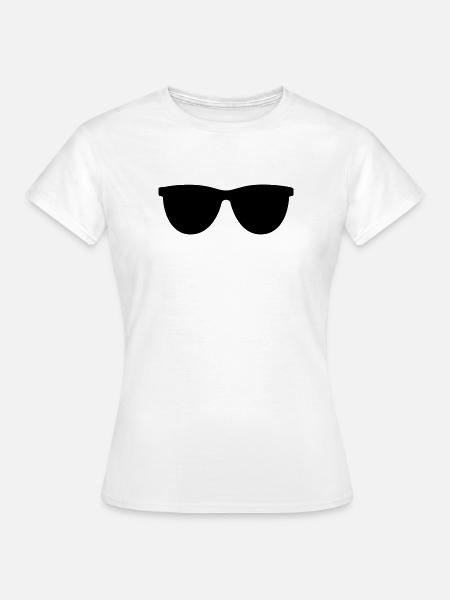 Sonnenbrille - Frauen T-Shirt - Weiß