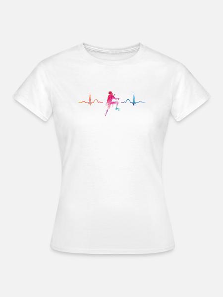 Boulderer Herzschlag Boulder Bouldern - Frauen T-Shirt - Weiß