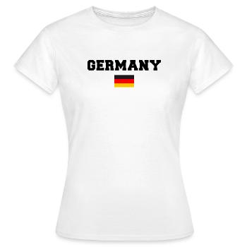 Germany Deutchland - Frauen T-Shirt - Weiß - Vorne - AI Model Female 172 dark (172cm)