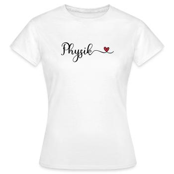 Physics - Women's T-Shirt - white - Front - AI Model Female 172 dark (172cm)