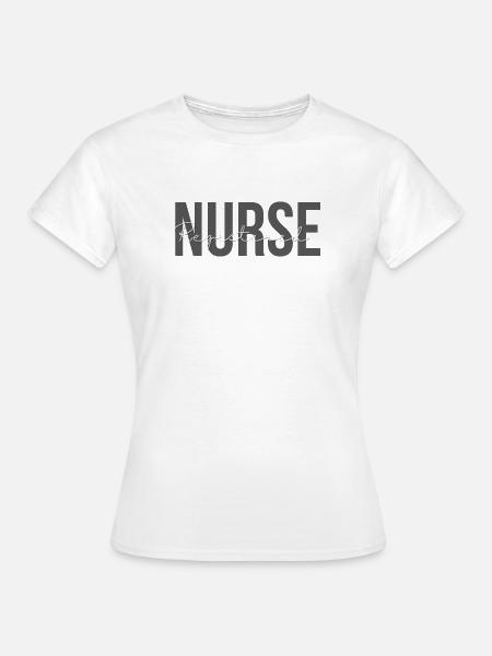 Examinierte Krankenschwester – Pflegegeschenk - Frauen T-Shirt - Weiß