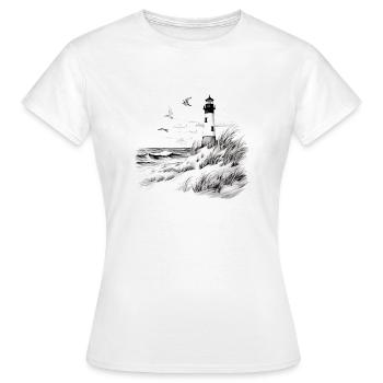 Phare - T-shirt Femme - blanc - Devant - AI Model Female 172 dark (172cm)