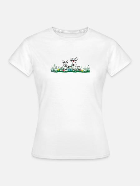 im Gras - Frauen T-Shirt - Weiß