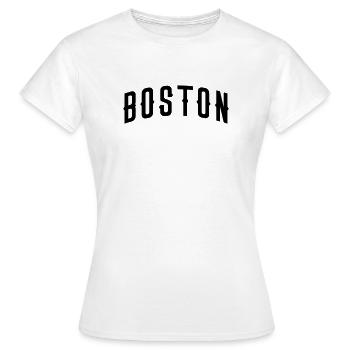 Boston - Frauen T-Shirt - Weiß - Vorne - AI Model Female 172 dark (172cm)
