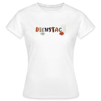Mardi en semaine - T-shirt Femme - blanc - Devant - AI Model Female 172 dark (172cm)