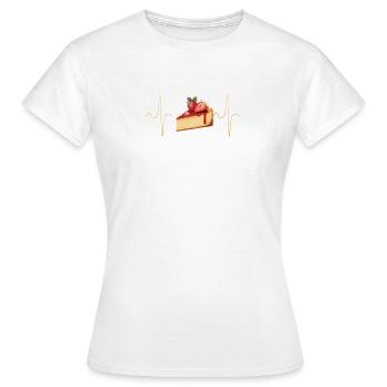Gâteau - T-shirt Femme - blanc - Devant - AI Model Female 172 dark (172cm)
