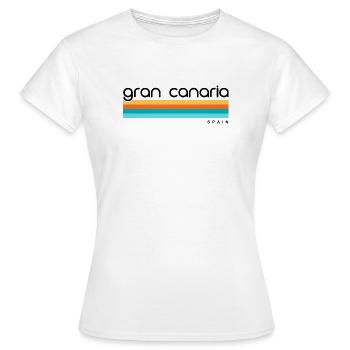 Gran Canaria - Spain - Spanien - Espana - Kanaren - Frauen T-Shirt - Weiß - Vorne - AI Model Female 172 dark (172cm)