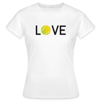 Tennisliebhaber - Frauen T-Shirt - Weiß - Vorne - AI Model Female 172 dark (172cm)